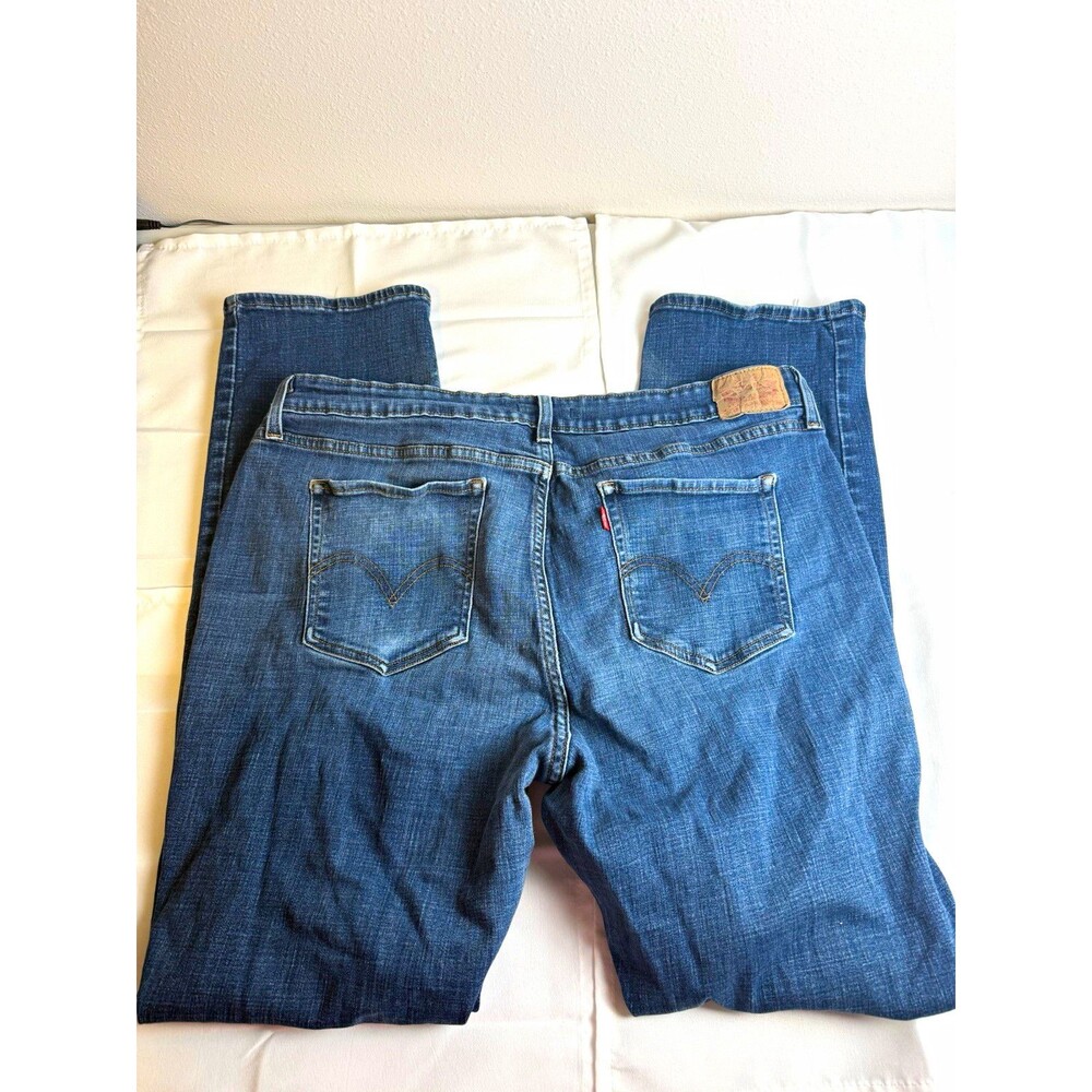 Levi’s Relaxed Straight Jeans Women’s Plus 20W Blue Denim 5-Pocket Zip